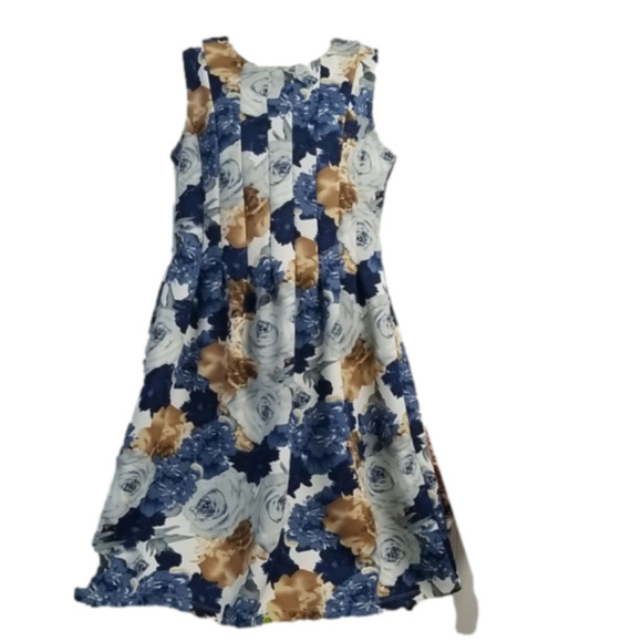 Shelby & Palmer Dresses & Skirts - SHELBY & Palmer Dress Floral Print Sleevless A-Line Midi Womens 12 Stretchy
